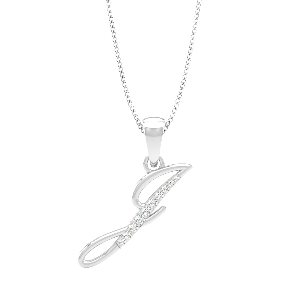 Alphabet J PendantDiamond Pendants