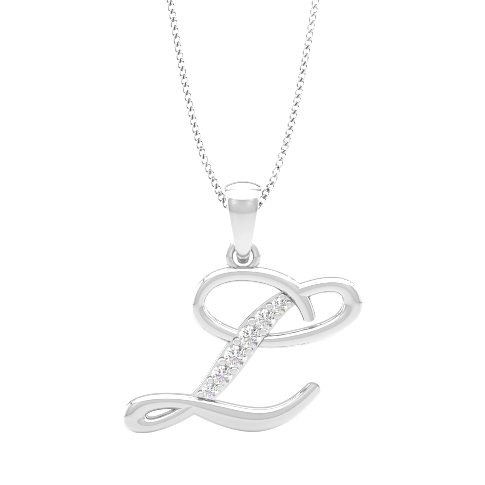 Alphabet L PendantDiamond Pendants