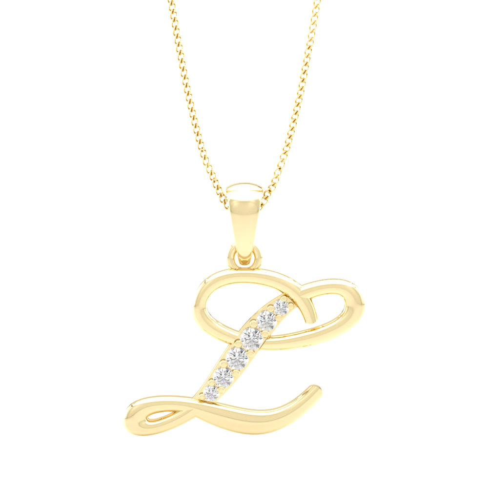 Alphabet L PendantDiamond Pendants