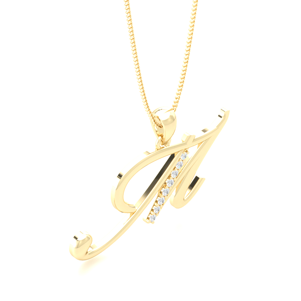 Alphabet M Pendant