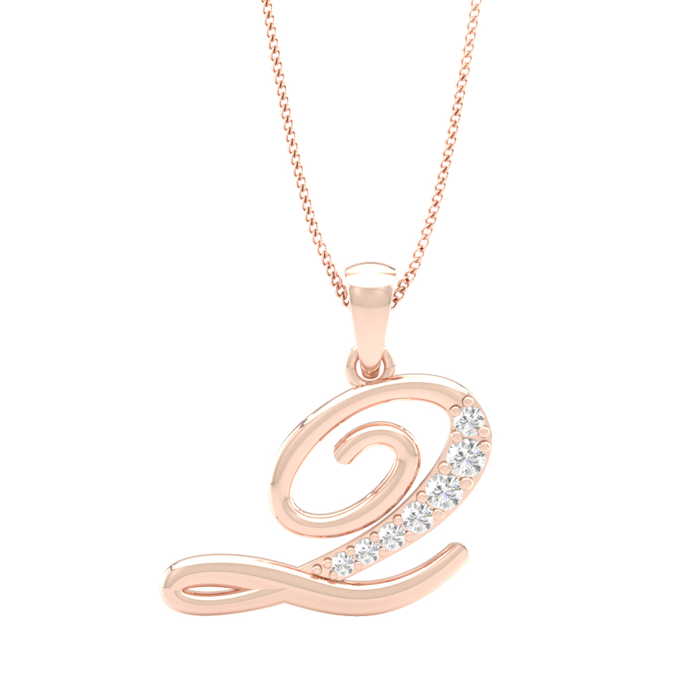 Alphabet Q PendantInitial Diamond Pendants