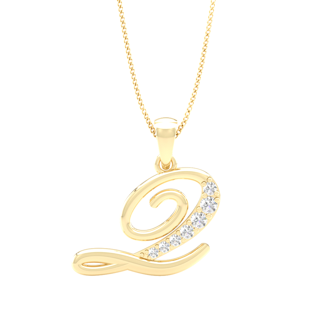 Alphabet Q PendantInitial Diamond Pendants