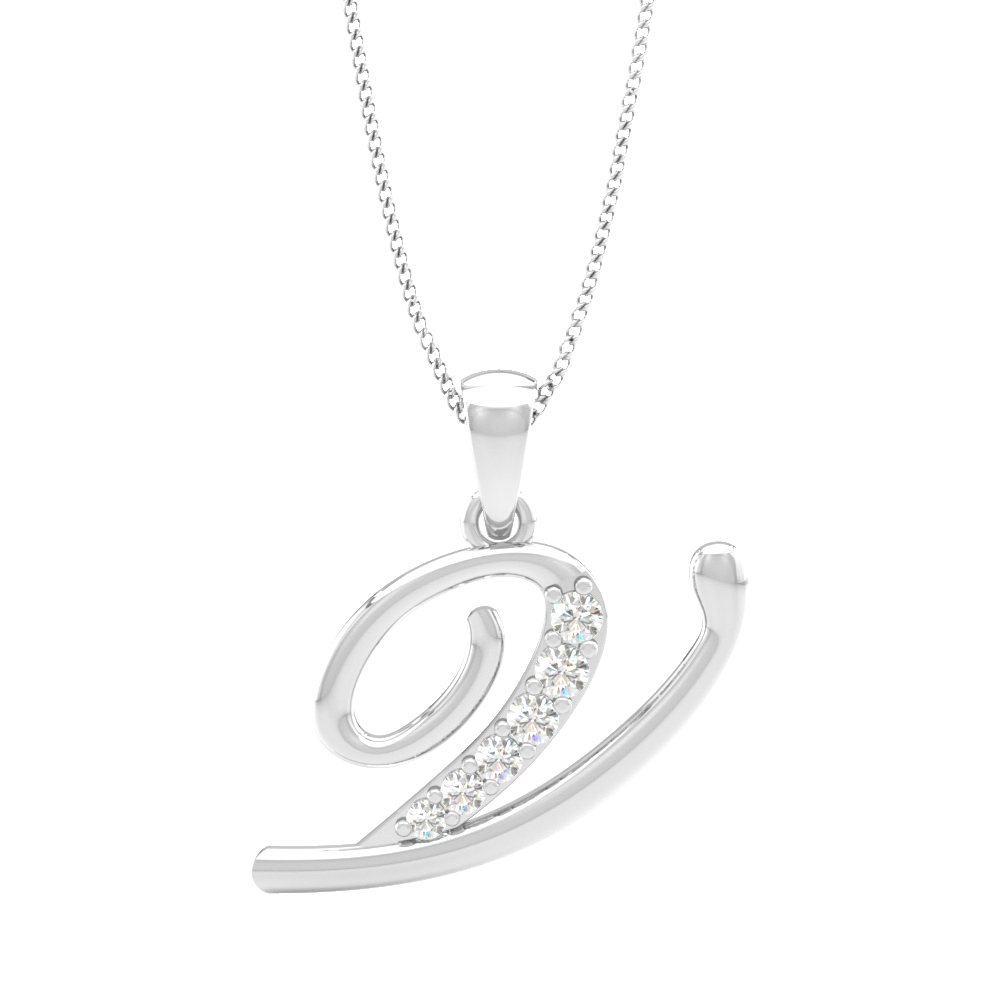 Alphabet V PendantDiamond Pendants