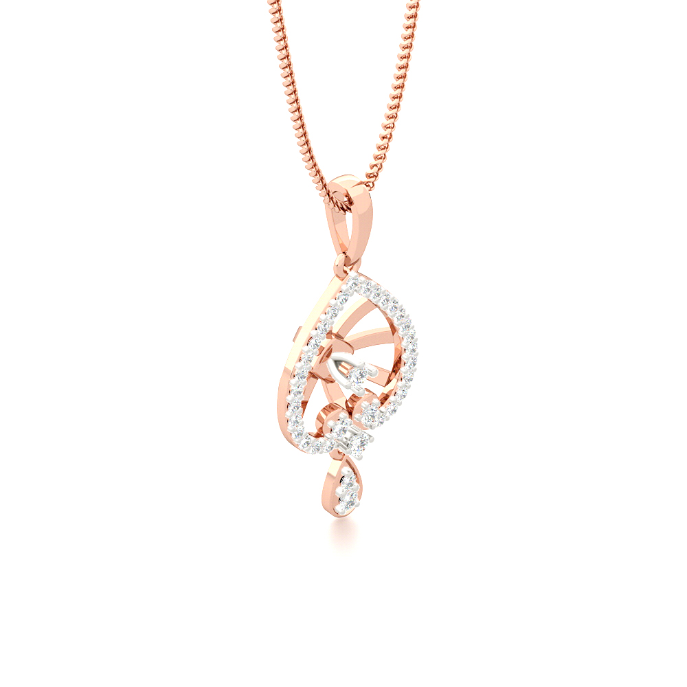 Sway InterlacedHeart Diamond Pendants