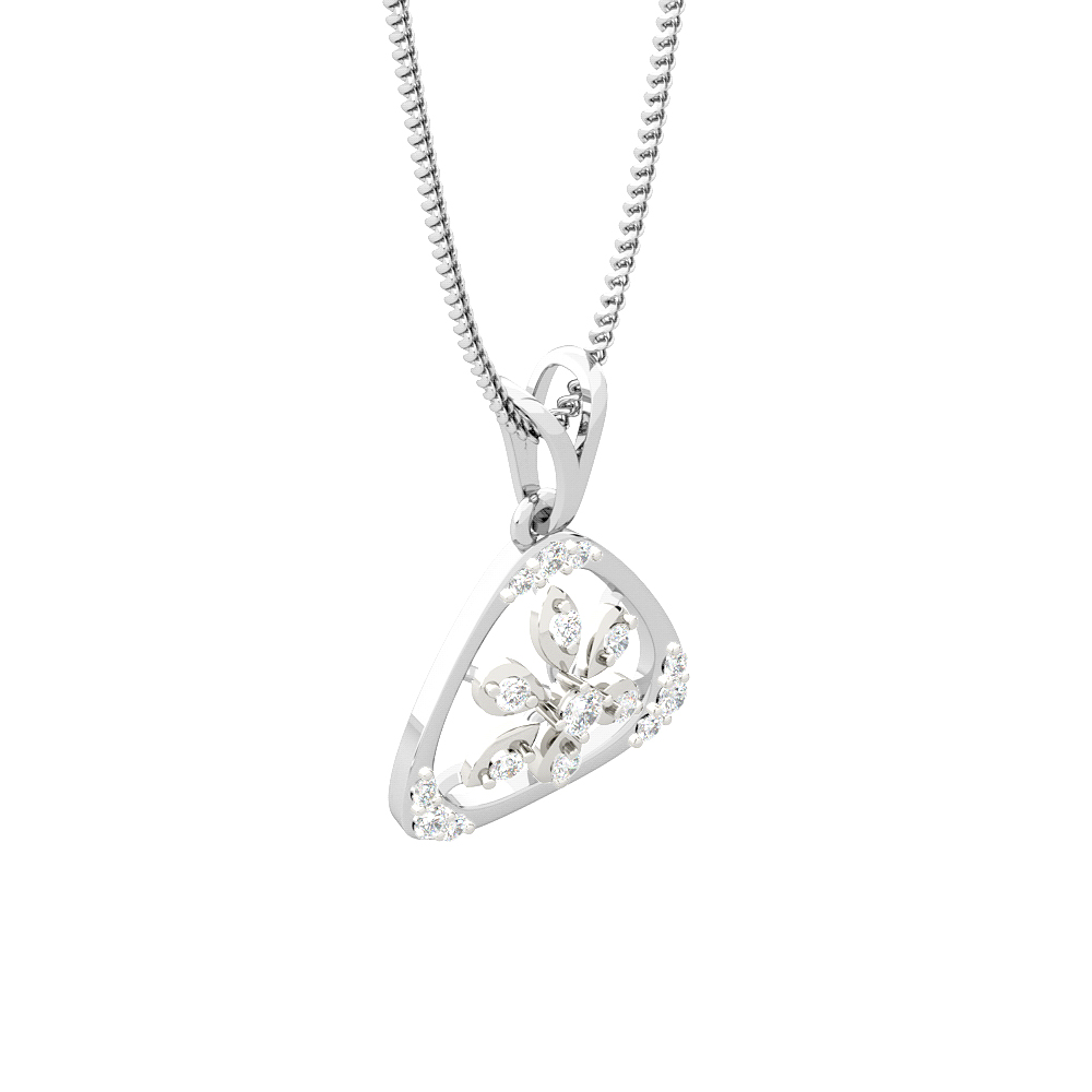 Intrigue NarcissusHeart Diamond Pendants