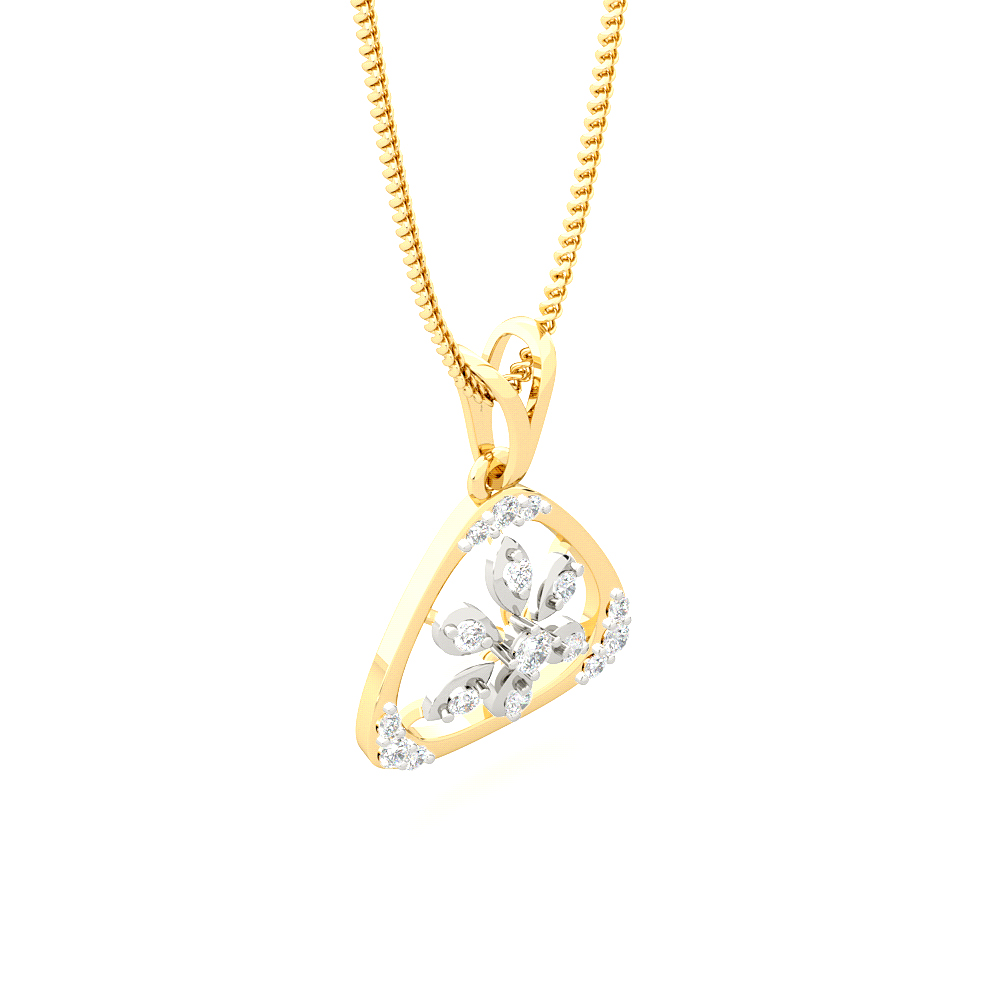 Intrigue NarcissusHeart Diamond Pendants