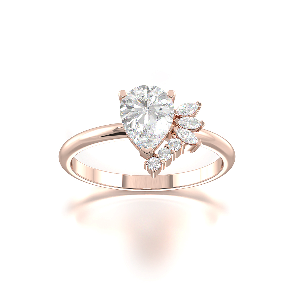 Pear BartlettEngagement Rings