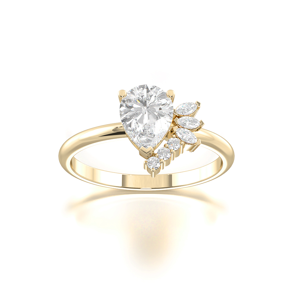 Pear BartlettEngagement Rings