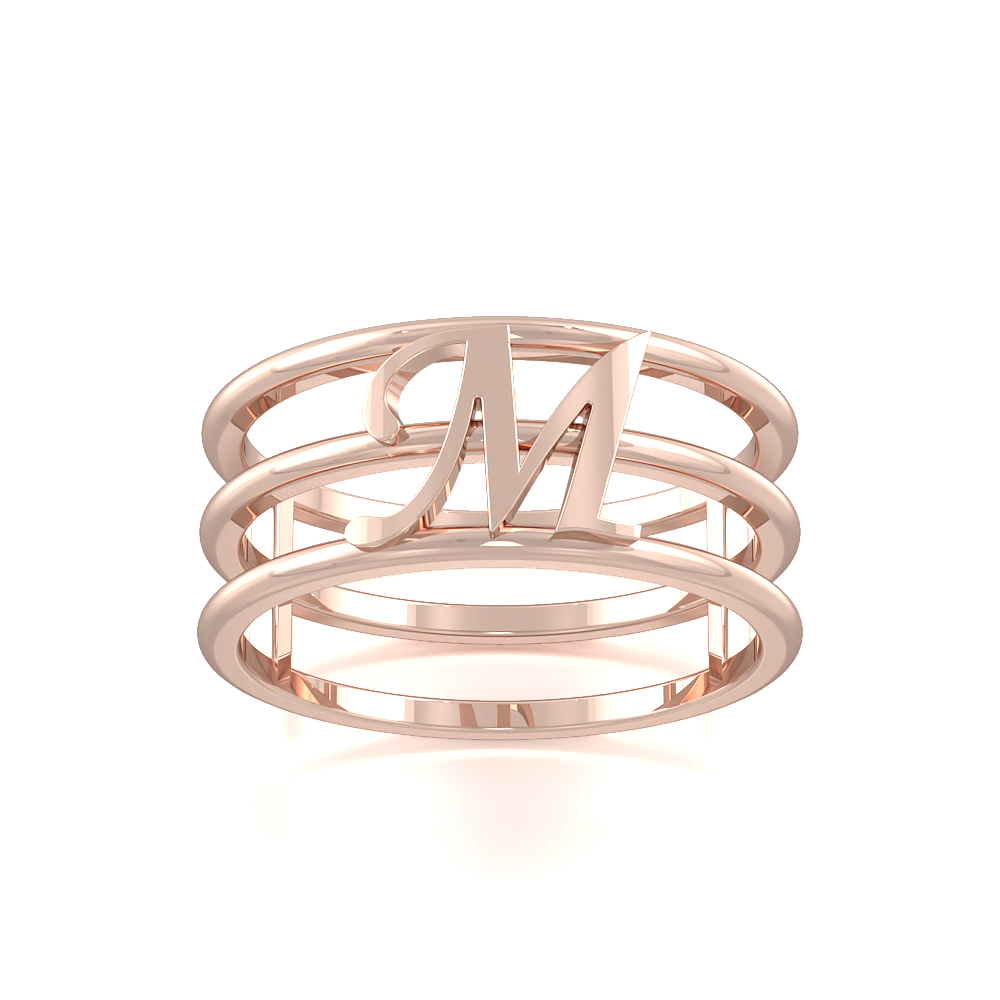 Triple GoldStatement Ring