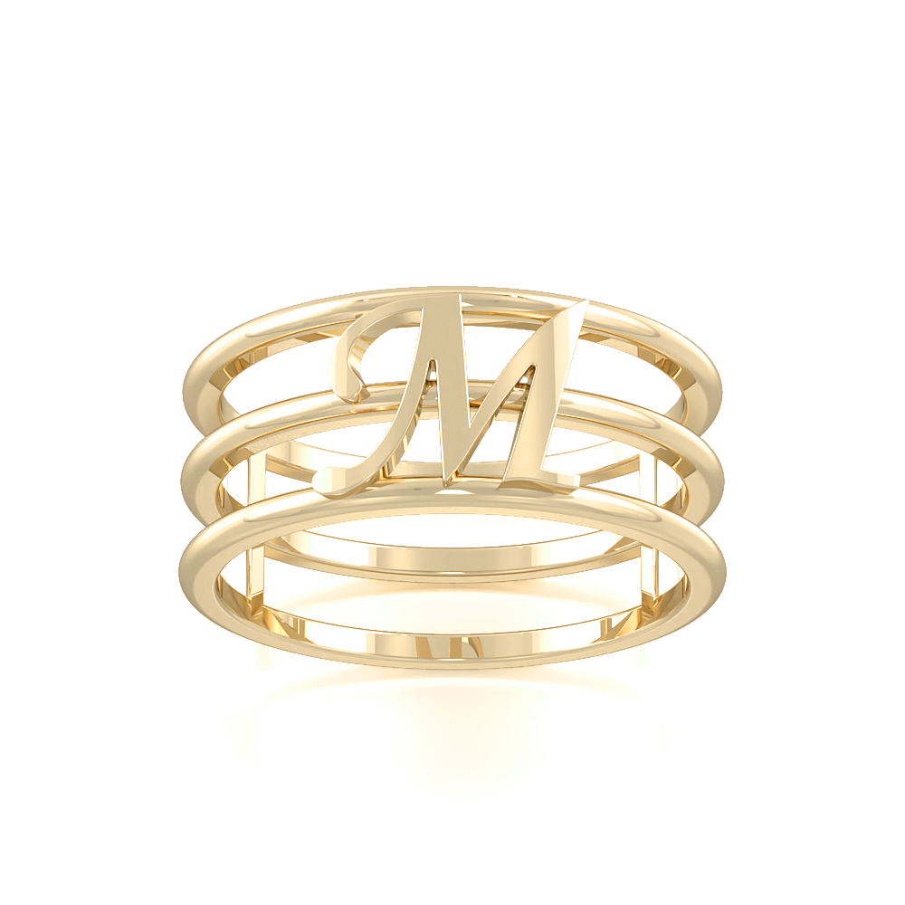 Triple GoldStatement Ring