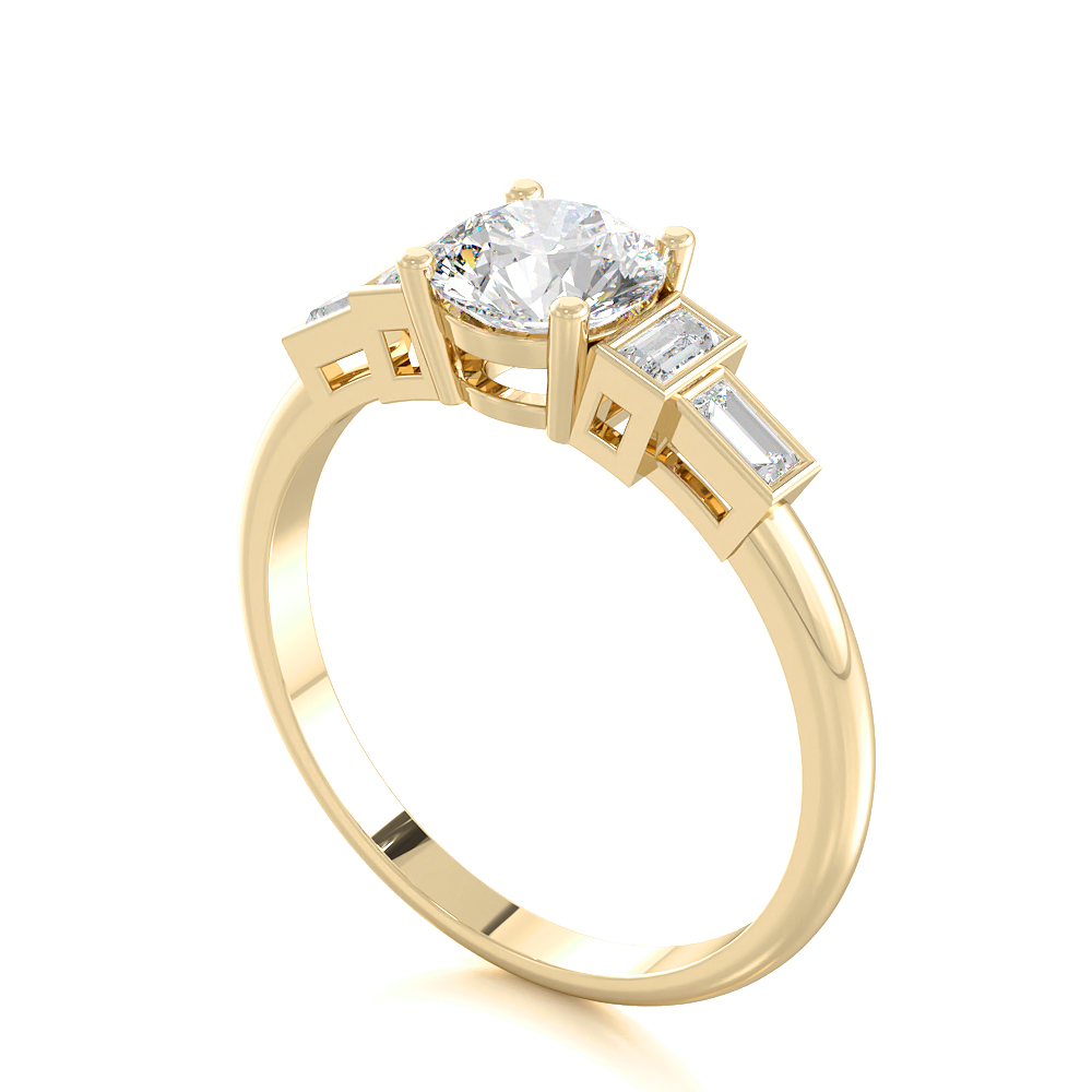 Baguette Solitaire Ring