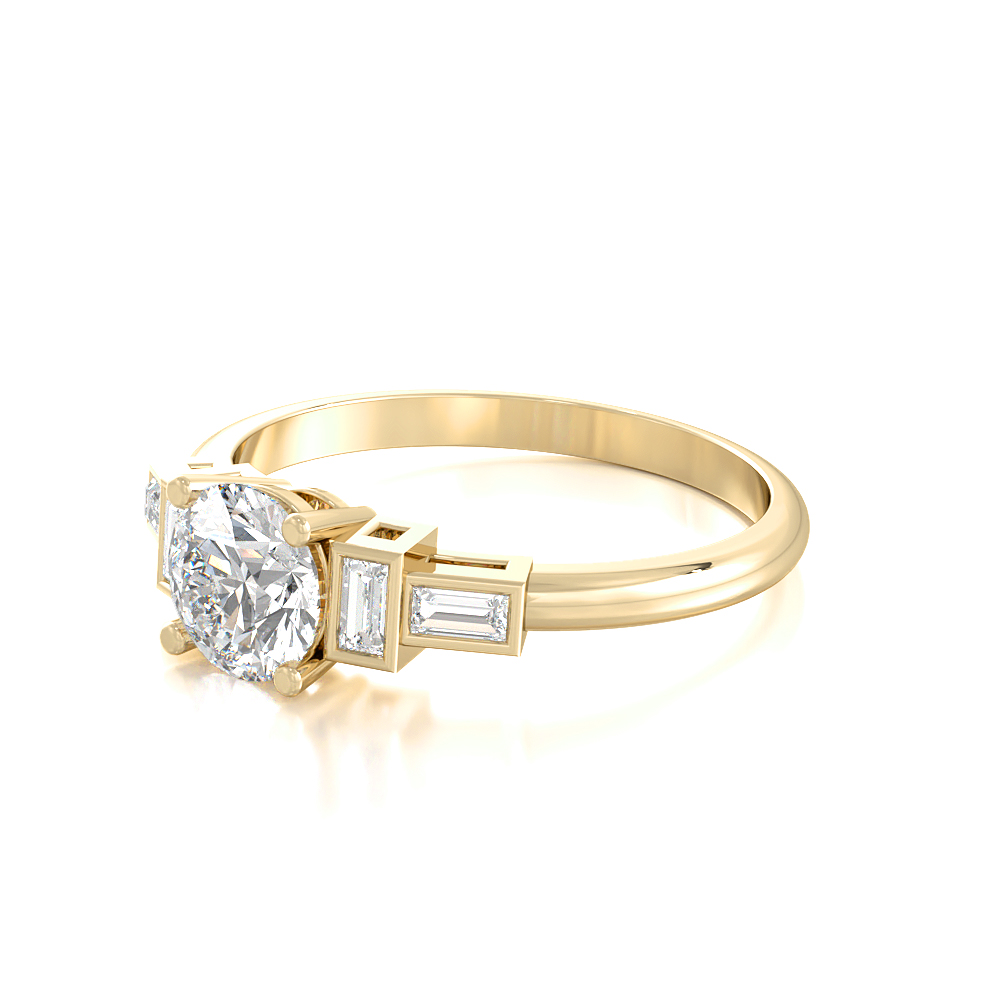 Baguette Solitaire Ring