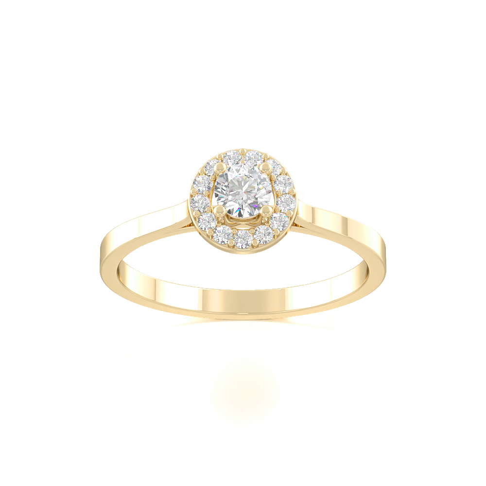 AgattiHalo Diamond Rings