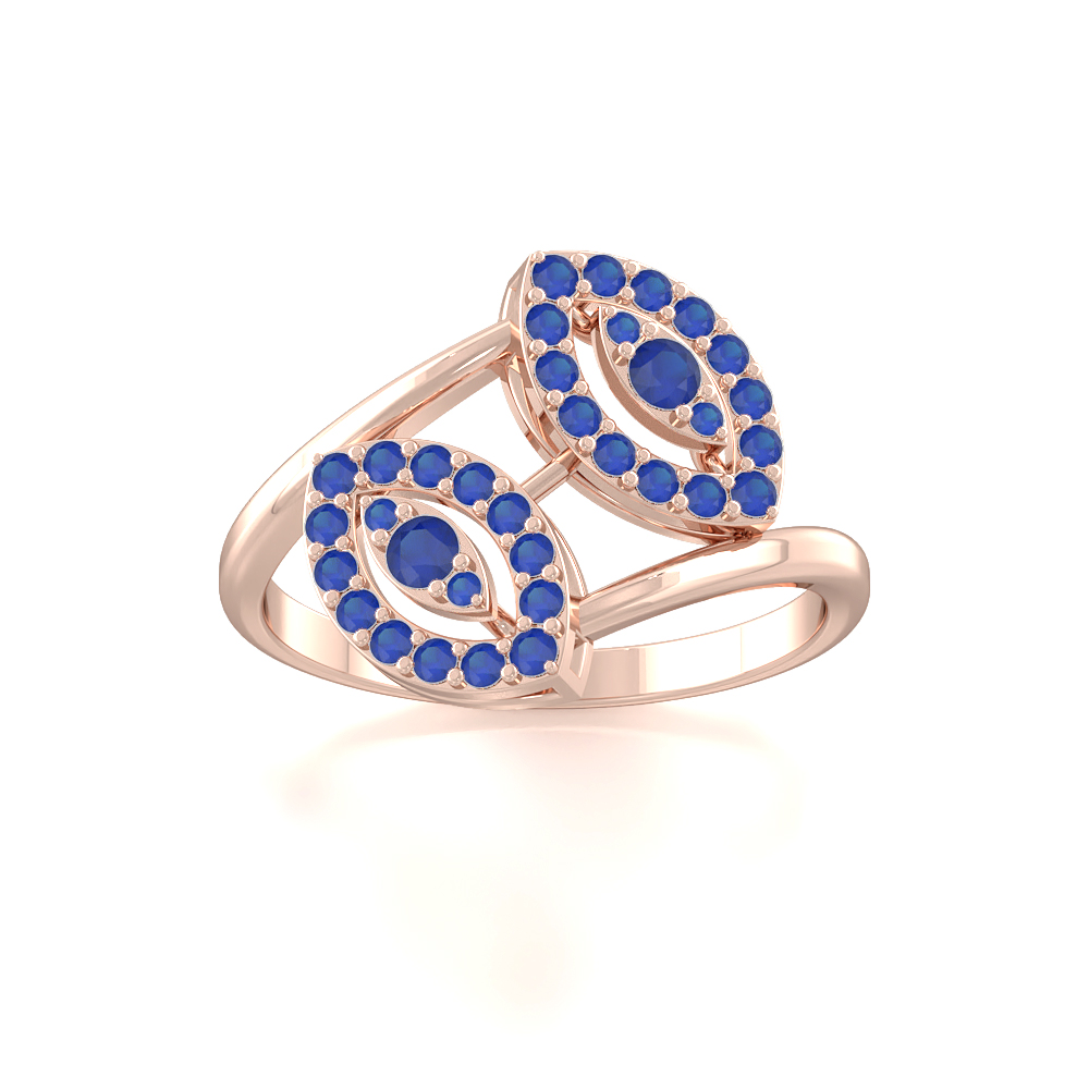 Emani Blue SapphireGemstone Rings