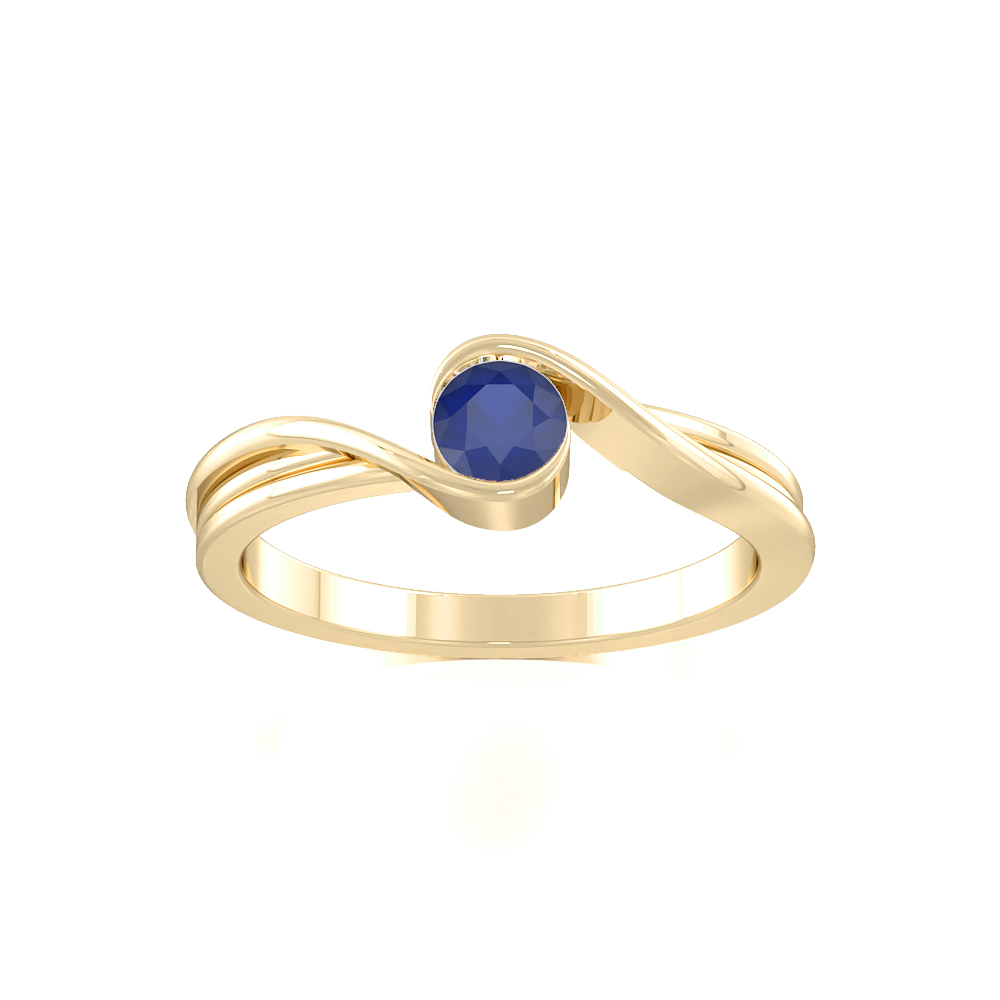 Elfin Bezel Blue SapphireGemstone Jewellery