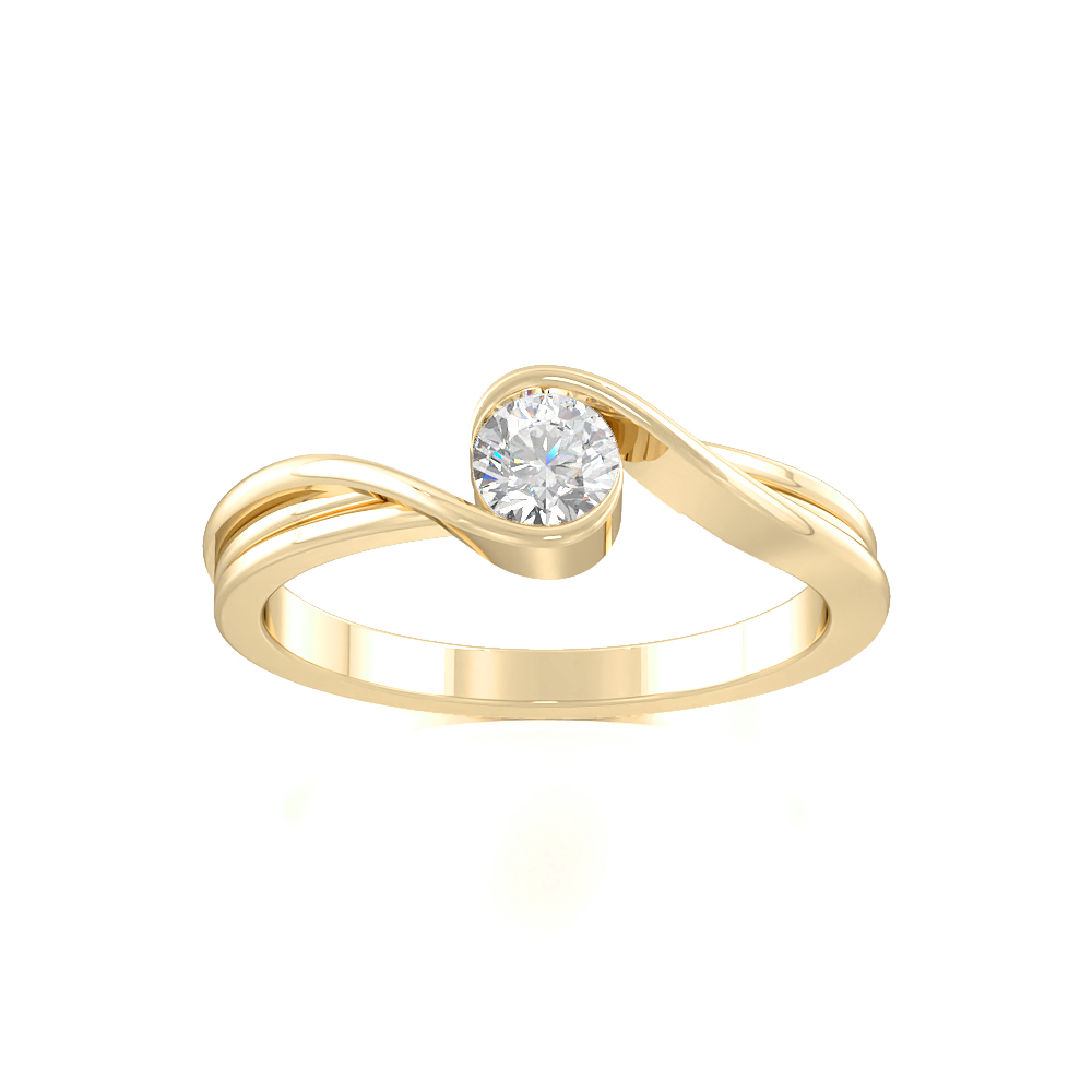 Elfin BezelSolitaire Diamond Rings