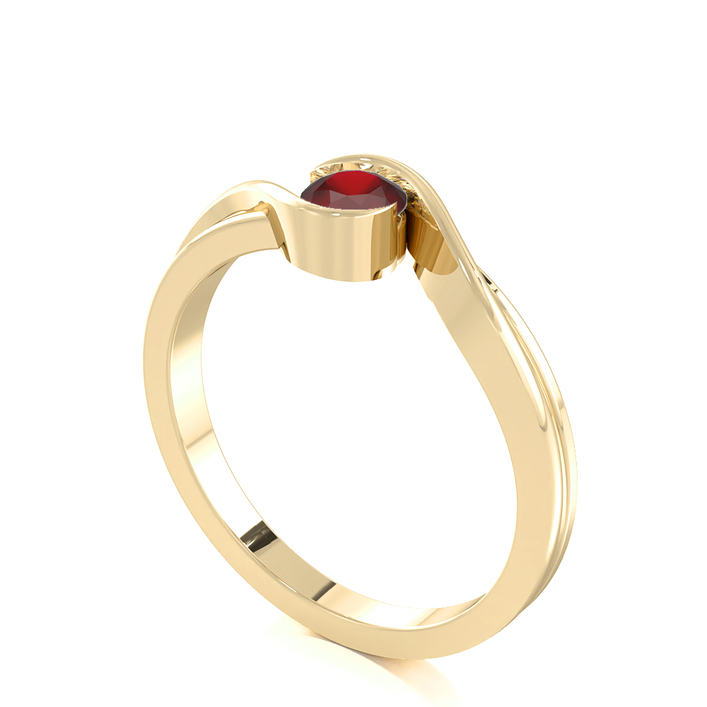 Elfin Bezel Ruby