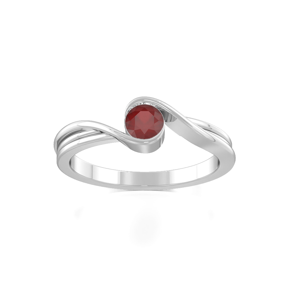 Elfin Bezel RubyGemstone Rings