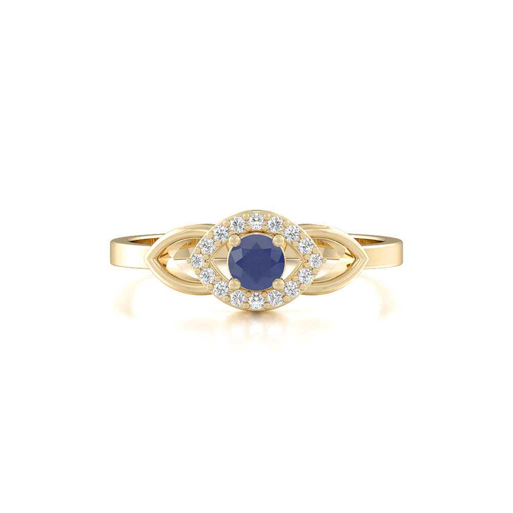 Sphere Eye Blue Sapphire