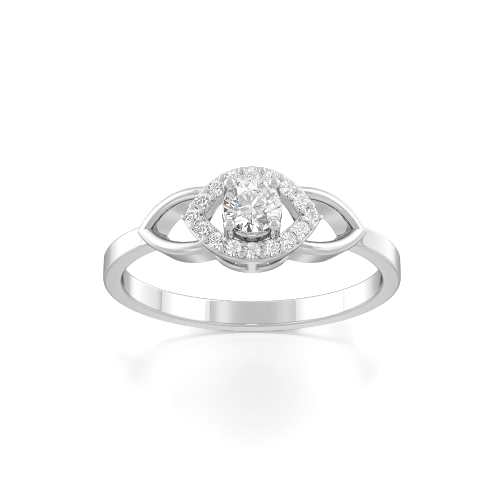 Sphere EyeHalo Diamond Rings