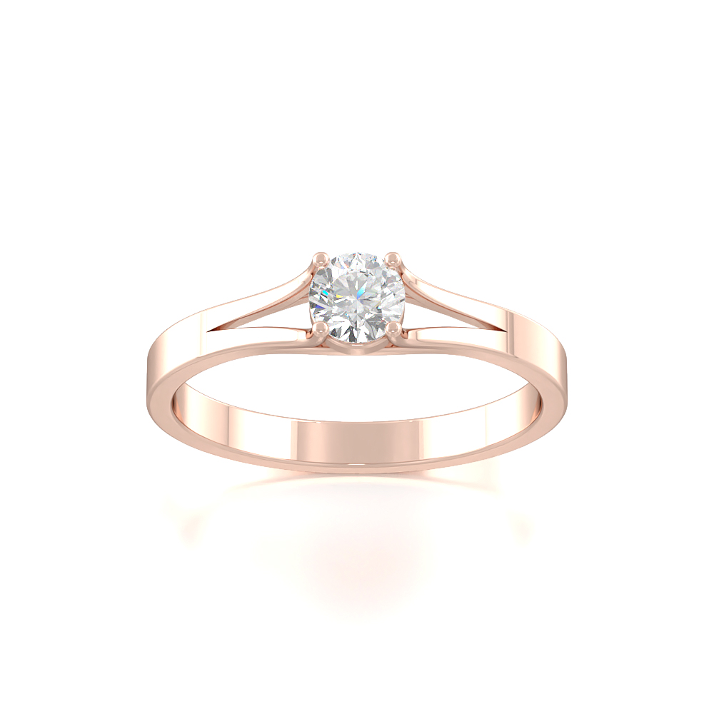 Spear ObeliskSolitaire Diamond Rings