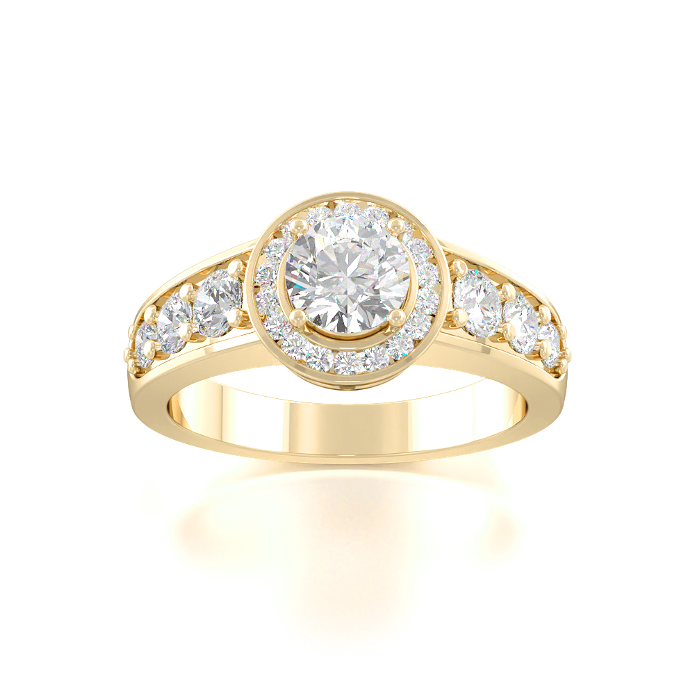 Dyad SwrilHalo Diamond Rings