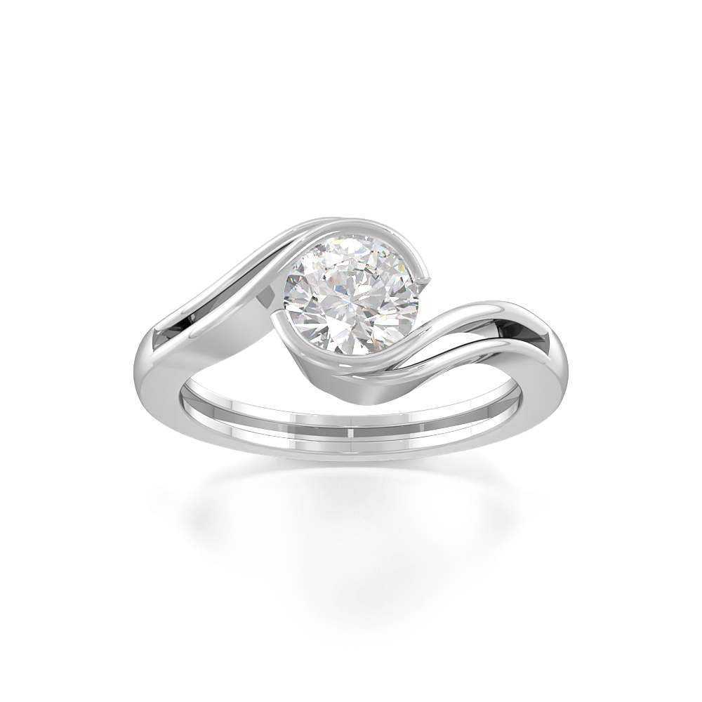 Bezel AbigailSolitaire Diamond Rings