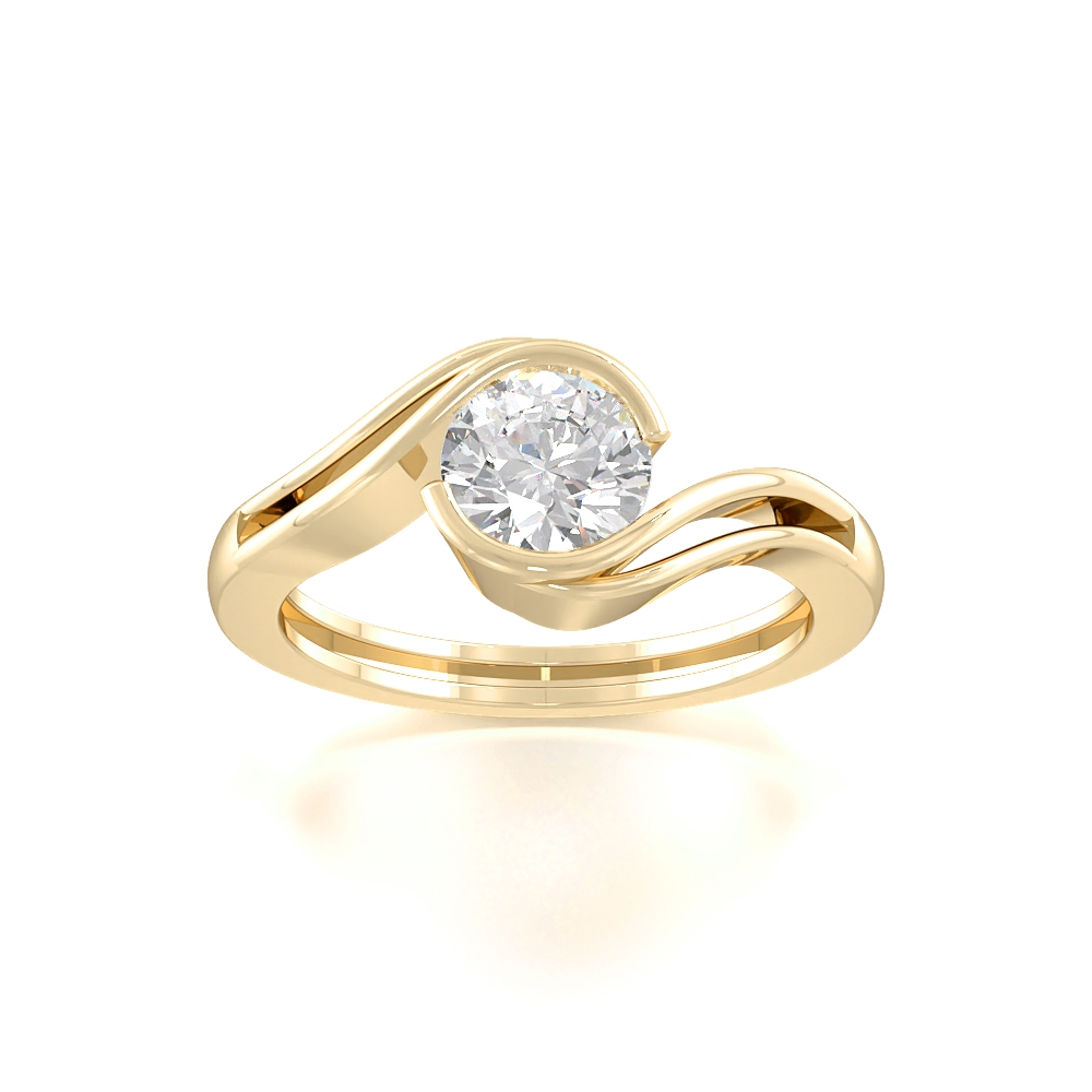 Bezel AbigailSolitaire Diamond Rings