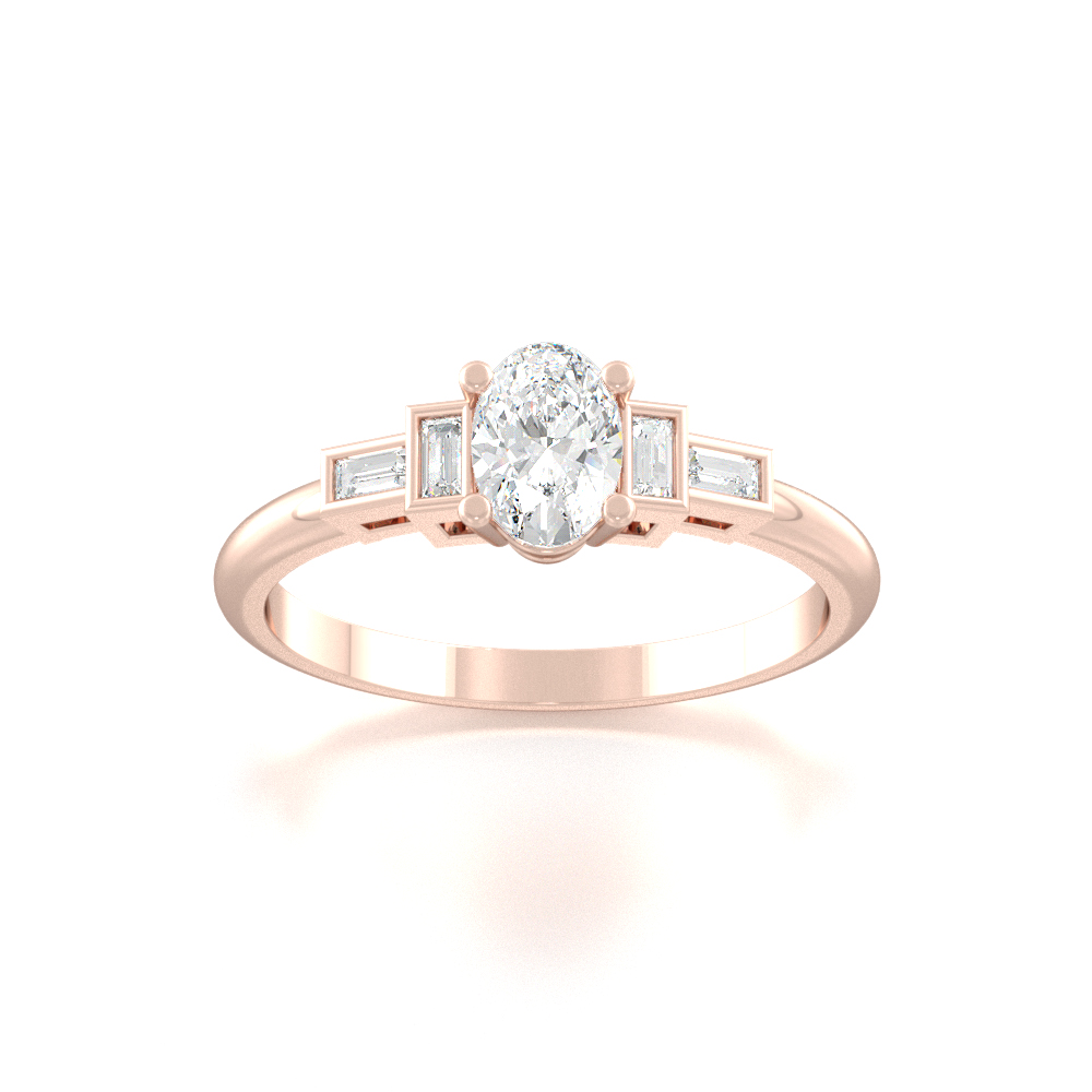 Cosmo Side Stone RingEngagement Rings