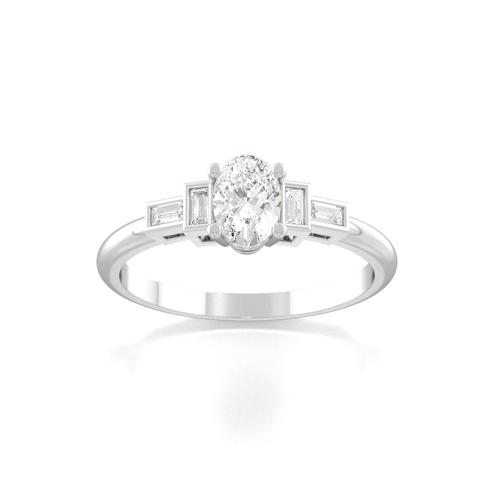 Cosmo Side Stone RingEngagement Rings