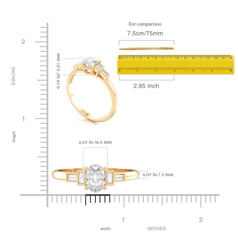 Cosmo Side Stone Ring