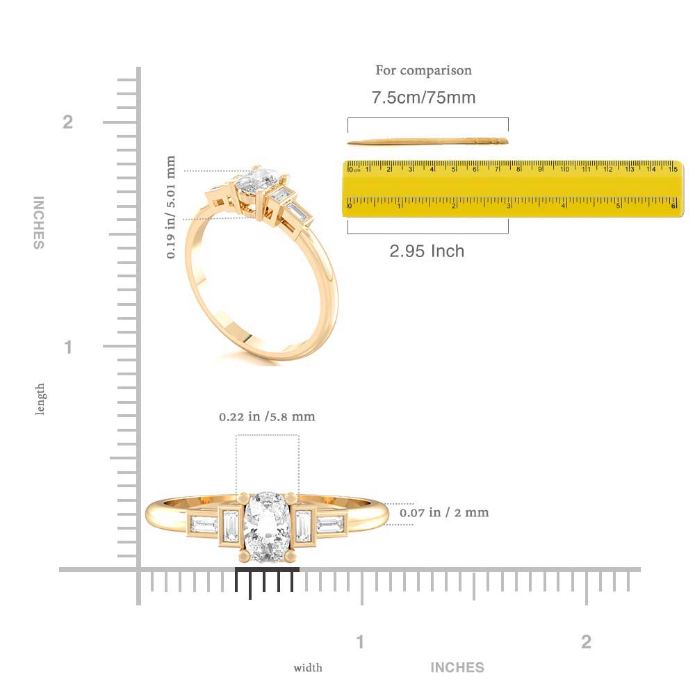 Carnation Side Stone Ring