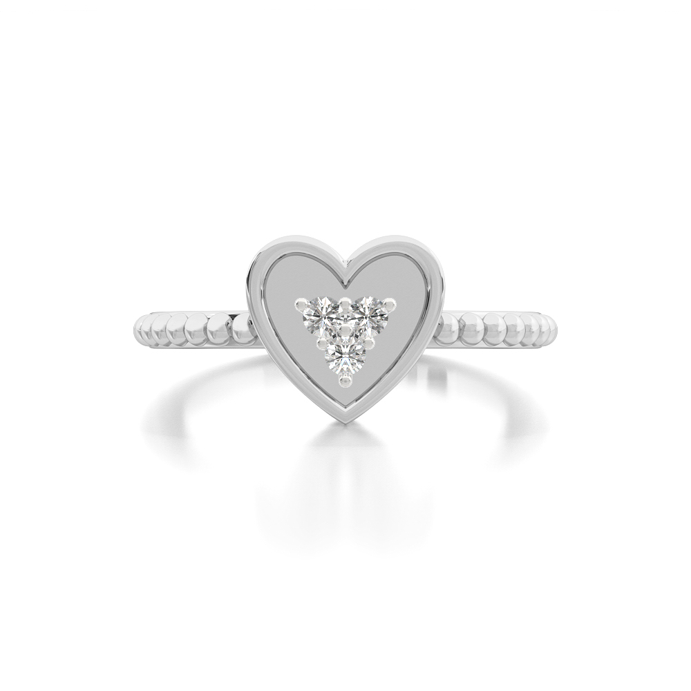 Core HeartCluster Diamond Ring