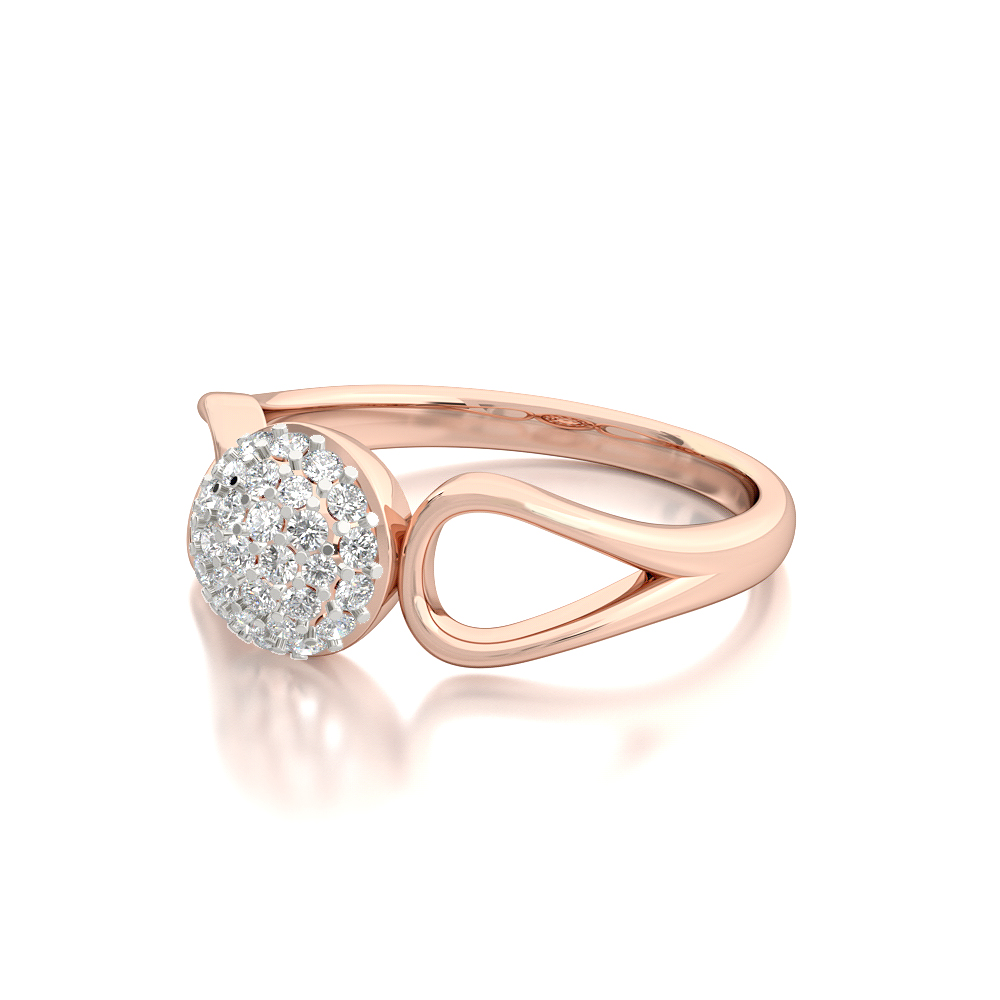 Bubbly RingSolitaire Diamond Rings