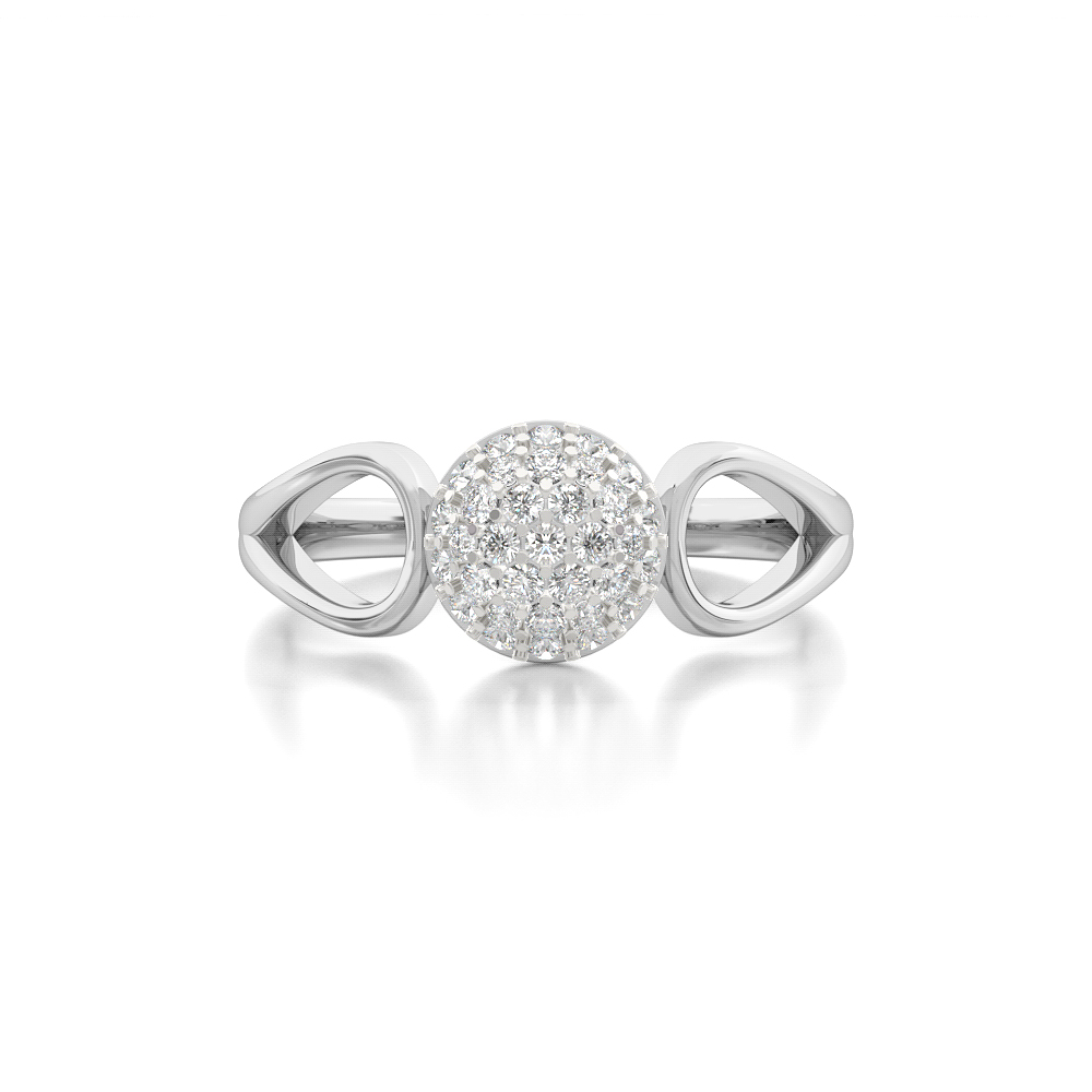 Bubbly RingCluster Diamond Ring