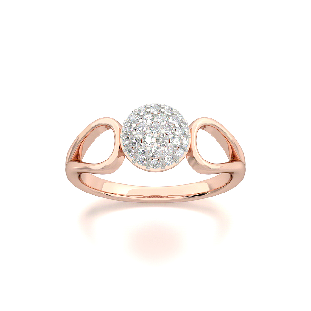 Bubbly RingCluster Diamond Ring