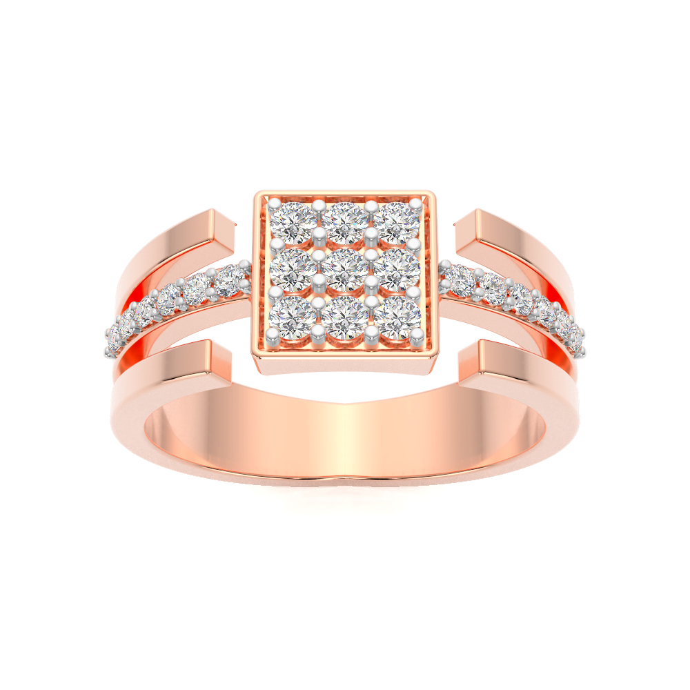 Square Ring For MenMen Diamond Rings