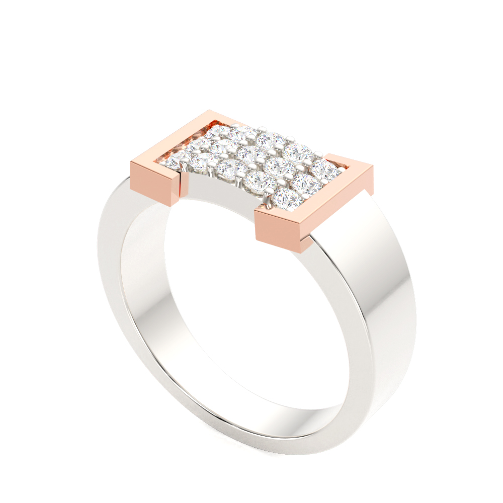 Collier Diamond Ring For Him