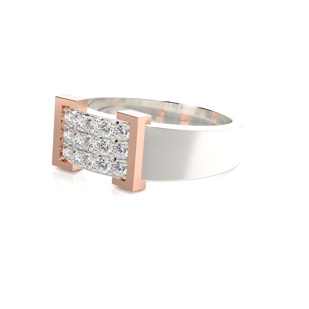 Collier Diamond Ring For Him