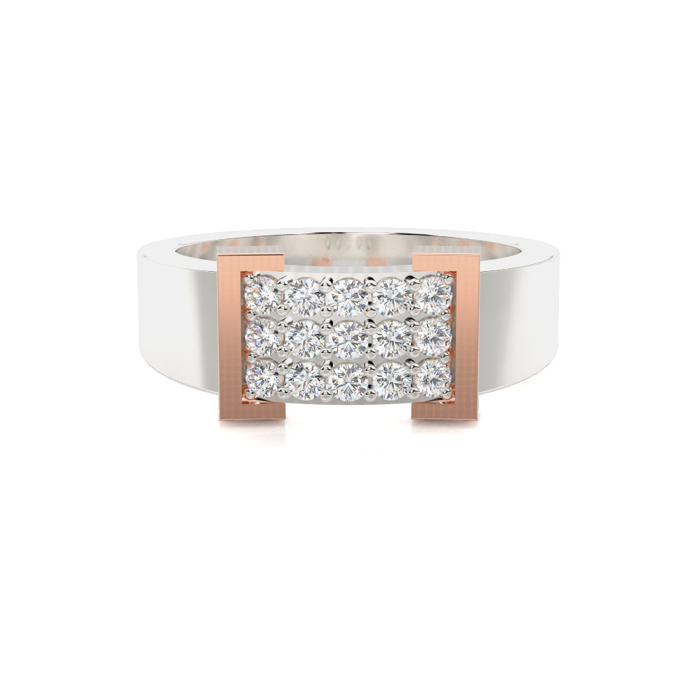 Collier Diamond Ring For Him