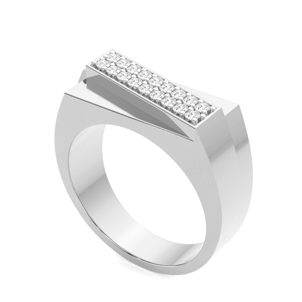 French Pose Diamond Ring