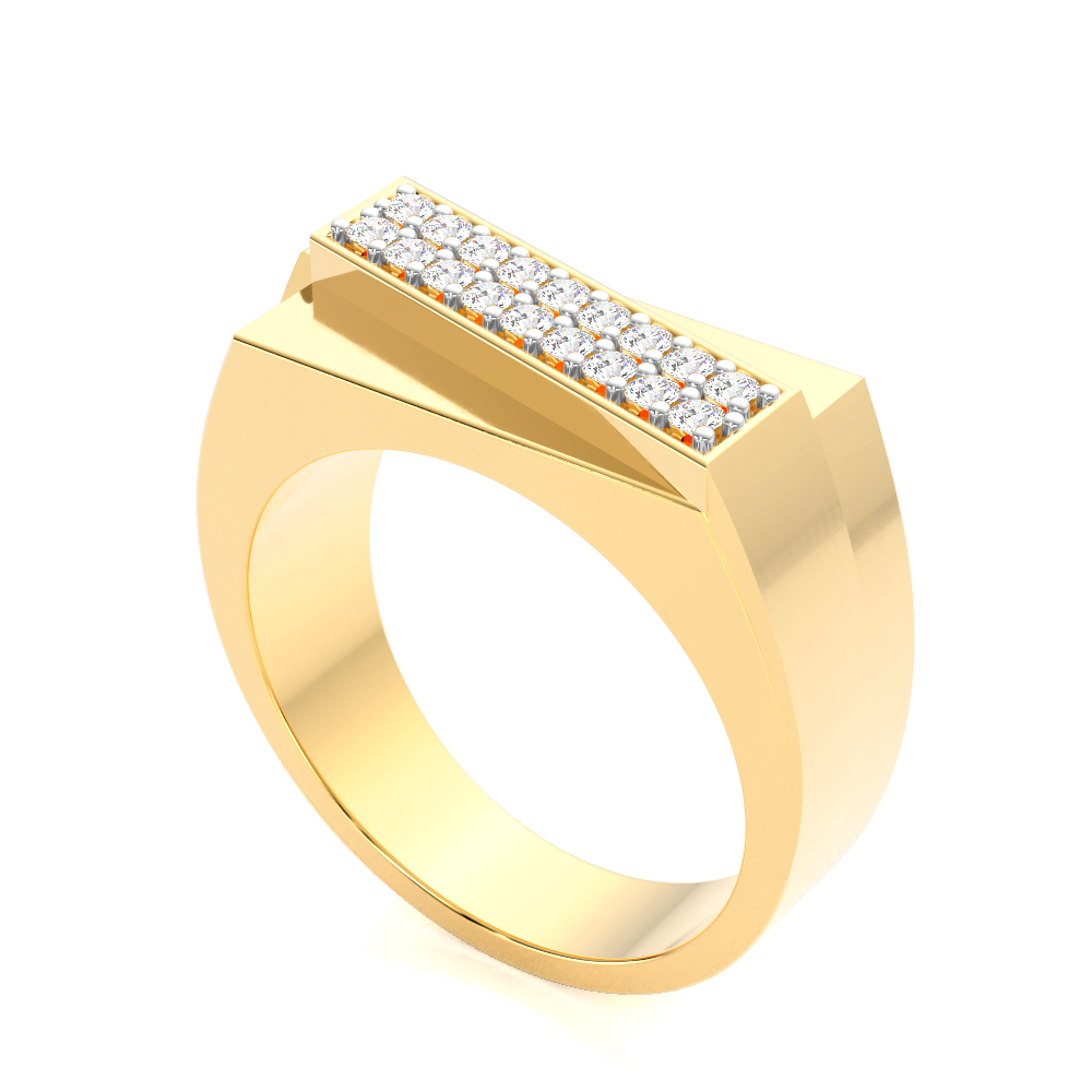 French Pose Diamond Ring