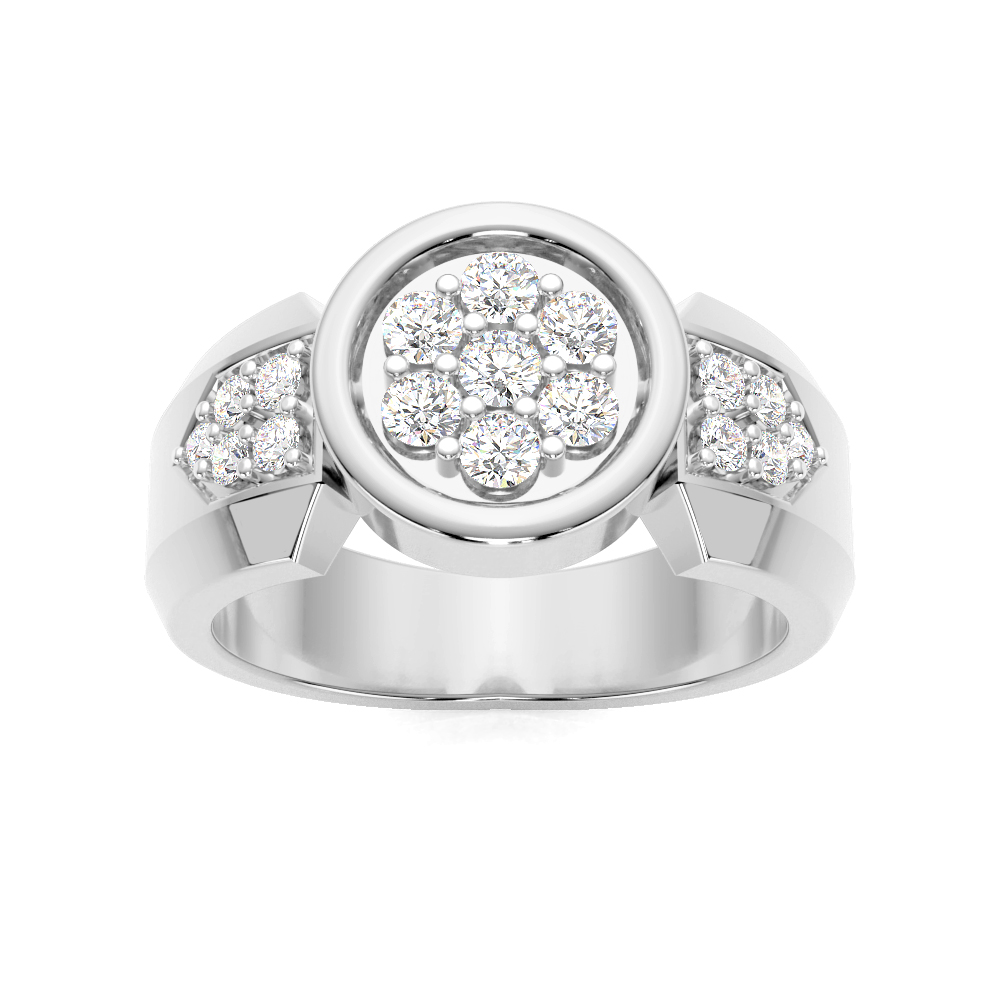 Round Diamond Ring For MenMen Diamond Rings