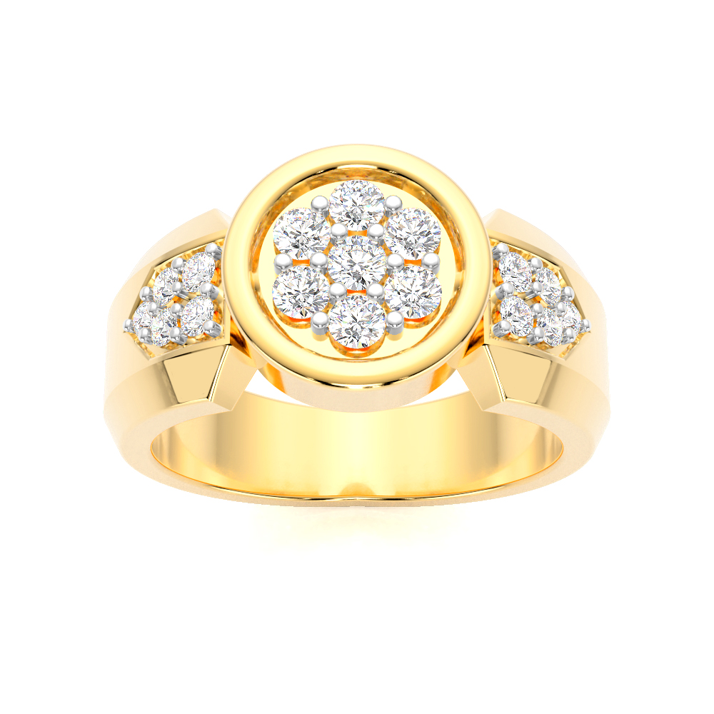 Round Diamond Ring For Men